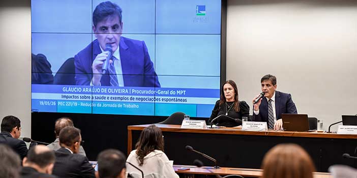 MPT defende redução da jornada de trabalho em audiências públicas | Notícias