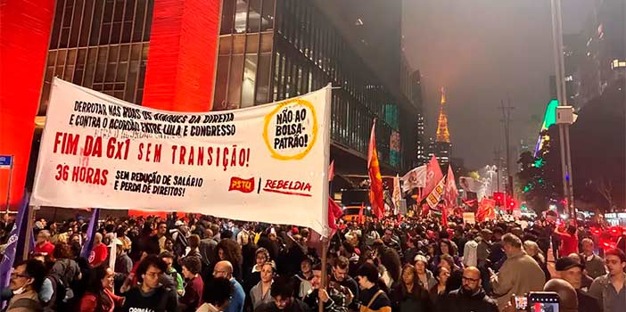 UGT participa de ato na Avenida Paulista pede fim da escala 6×1 | Notícias